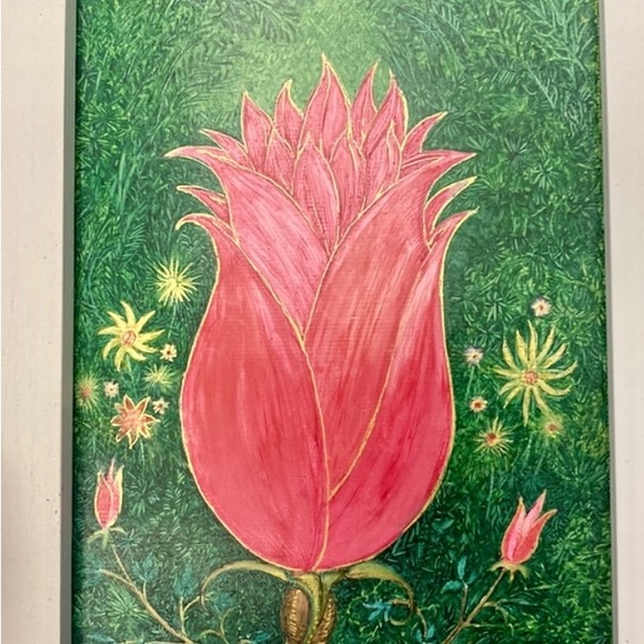 🎉HOST PICK🎉 Phoenix Gem” Original 5 x7 Flower Picture with Handmade Frame NWOT - Picture 3 of 6